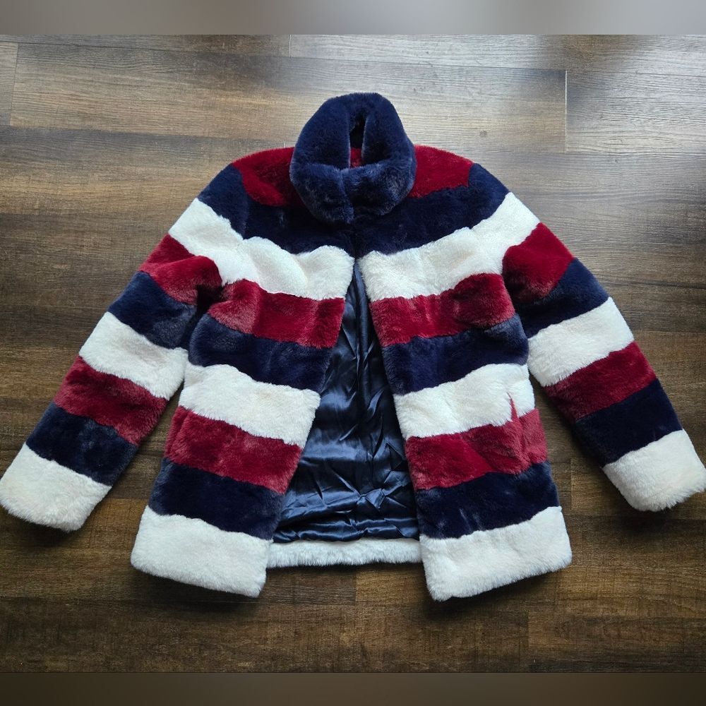 Faux Fur Down Coat Soft XS Bold Couture KULE